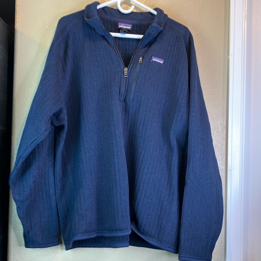 Patagonia Blue Quarter-Zip Sweatshirt